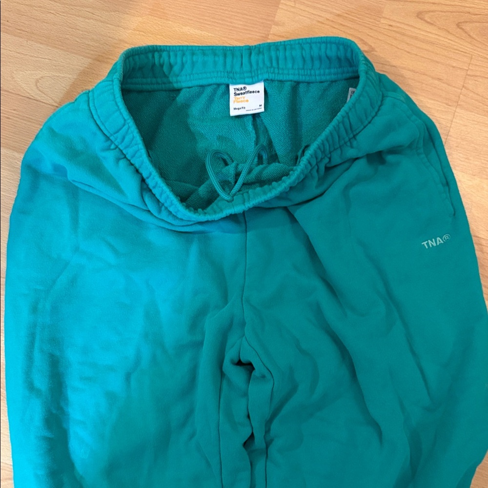 TNA Teal Jogger Pants
